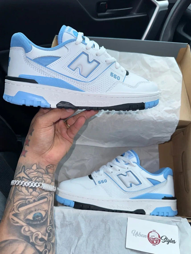 NB 550 WHITE UNIVERSITY BLUE